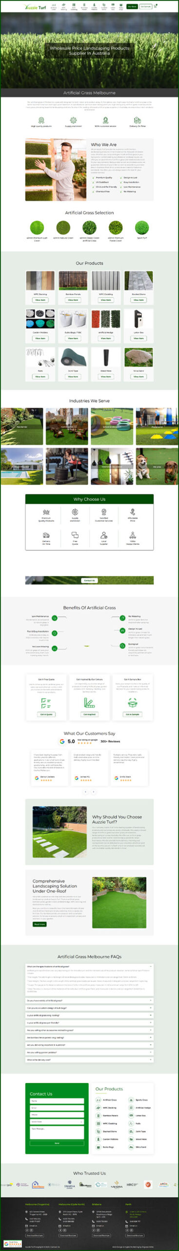 Auzzie turf main page